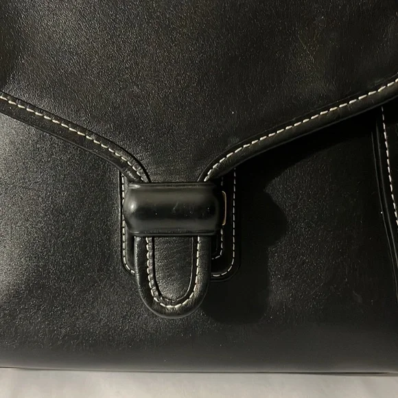 Coach Courier Carryall Black Glovetanned Leather Handle & Shoulder Bag - Picture 4 of 12